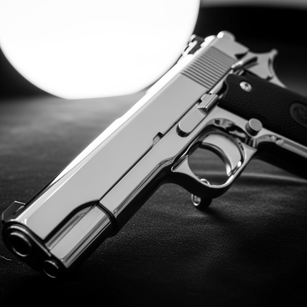 Chrome plated firearm