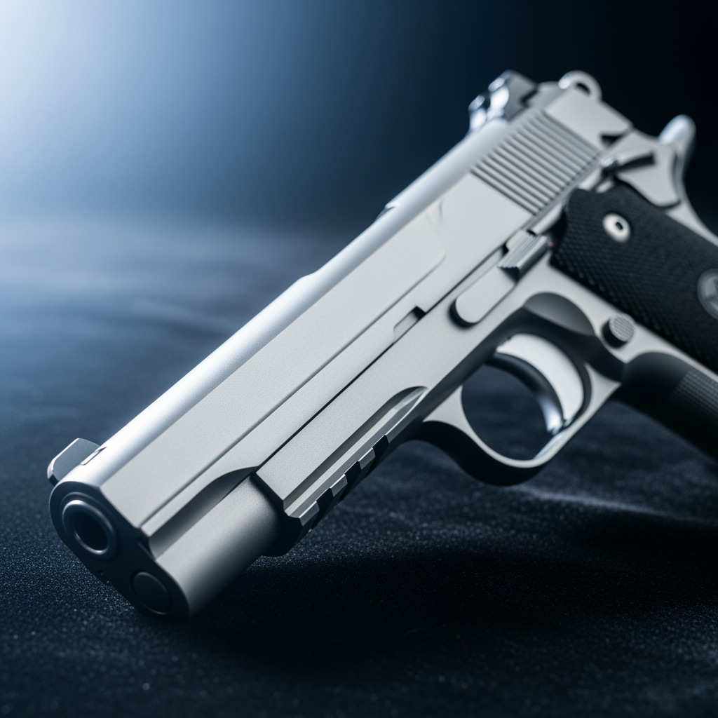 Nickel plated firearm